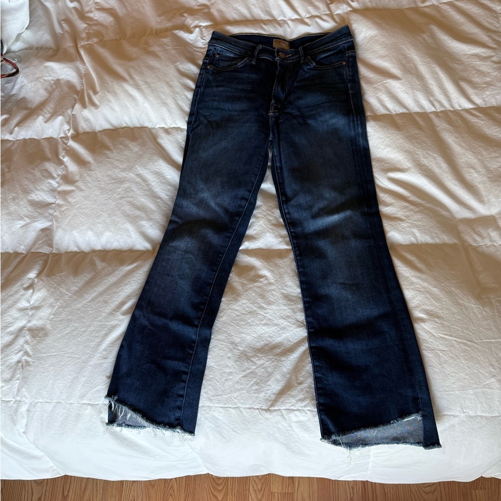 MOTHER Dark Indigo Flare Jeans